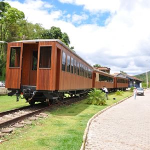 Steam train at Rio Acima