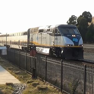 Amtrak Capitol Corridor Train At Niles