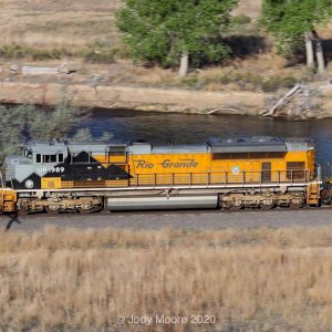 Union Pacific 1989 on the Rock and Rail Parkdale to Colorado Springs rock train
