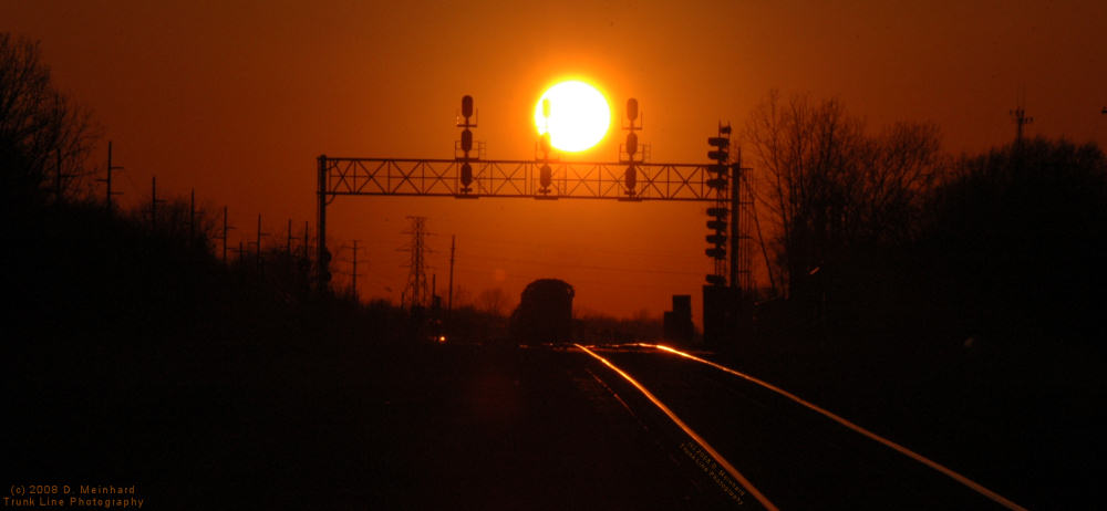 April Sunset at Tunnel Yard