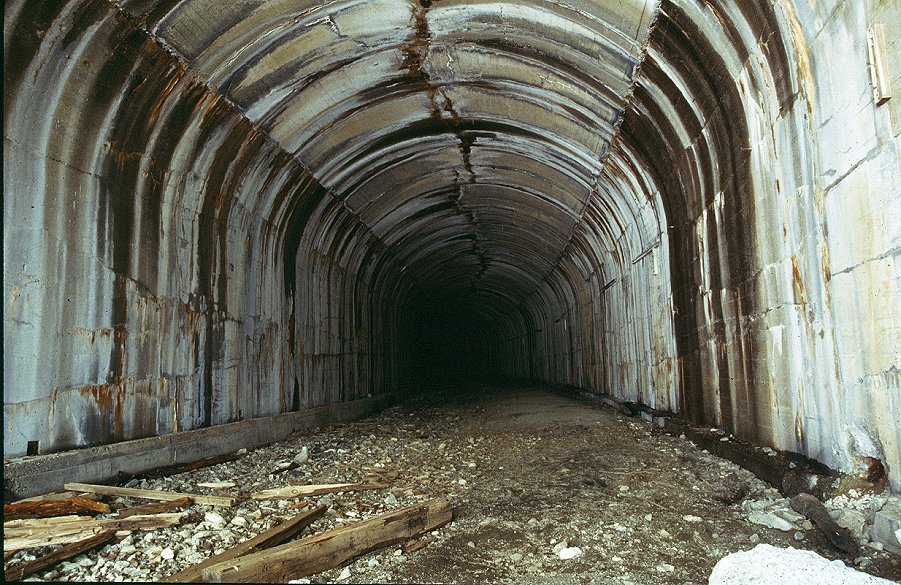 Interior shot of Windy Pt Tunnel