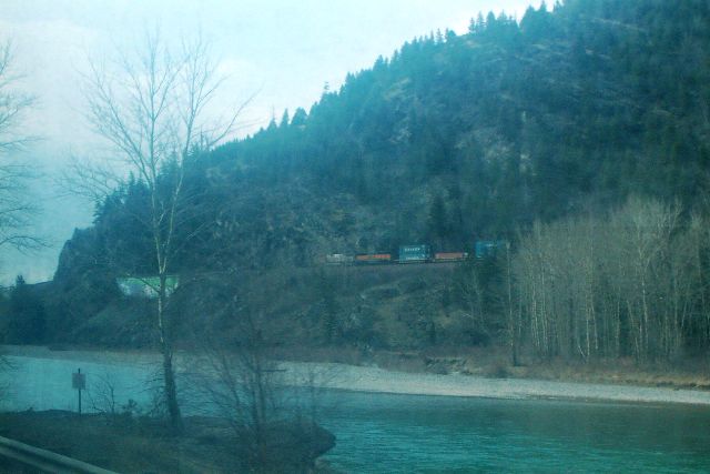 Stack train parallels the Flathead