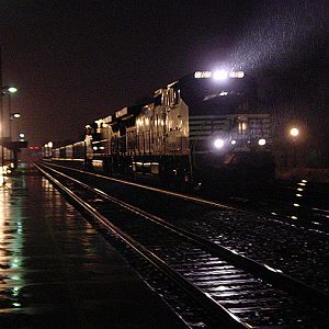 NS Train in Night Rain