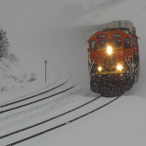 Snow and BNSF auto