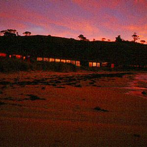 Beachside sunset