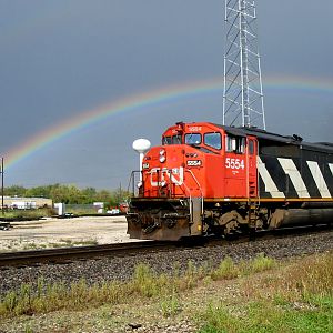 CN under Rainbow, Schoolcraft Michigan