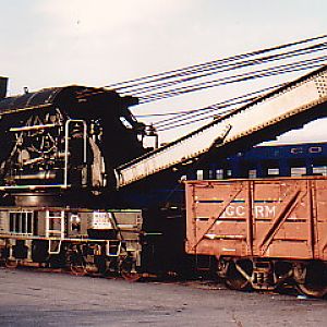 Steam powered Railcrane