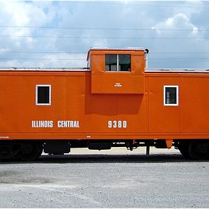 Repainted Illinois Central Caboose