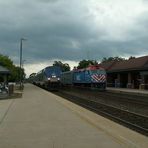Amtrak/Metra meet