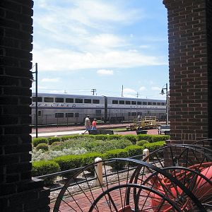 Amtrak through the Station