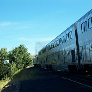 Amtrak's east-bound gets under way