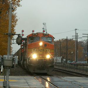BNSF 5729 on a Coal Train