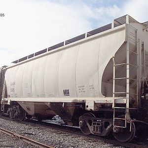Genesee & Wyoming railroad salt hopper