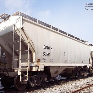 Genesee & Wyoming railroad salt hopper