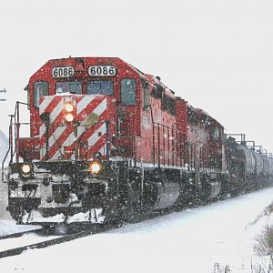 The DM&E in Heavy snowfall