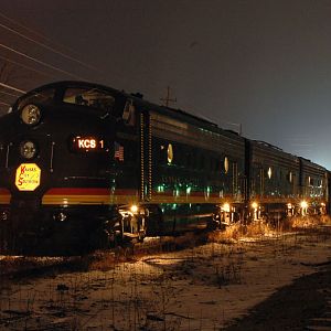 KCS Santa Train at Night!