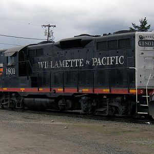 "Black Widow" PW 1801 at a Eugene lumber mill.