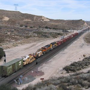 Work train at Cajon Summit