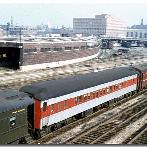 Arriving in Chicago on a PRR train