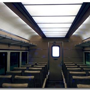 NYC "X-Train" car interior.