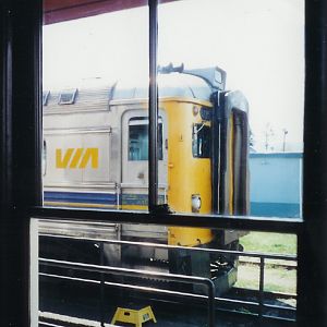 Through the station window