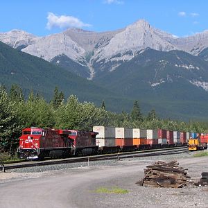 Eastbound Stack Train at Gap Siding