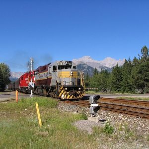 Westbound Royal Canadian Pacific at Banff