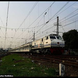 GE U18C No. CC203 of indonesian states railway in Jakarta