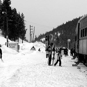 Loading of the ski train