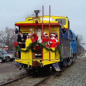 Marquette Rail Santa Train Caboose