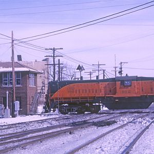 EJ&E # 912, West Chicago, IL,, Jan. 26, 1966, photo by Chuck Zeiler