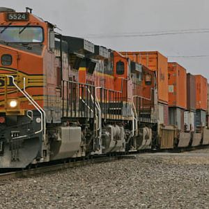 BNSF Stack Train Taken at different angles Coppreas Cove Texas