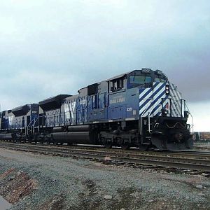Montana Rail Link SD70ACe's at Laurel