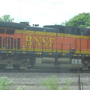 BNSF Coal train DPU power