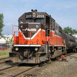 Train PR2 at the Valley Falls Yard