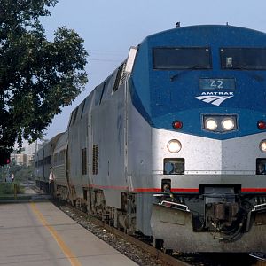 Amtrak in Normal. IL