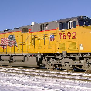 UP 7692 at La Salle, Colorado