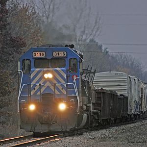 Porter, IN 3116 moves to the main heading west