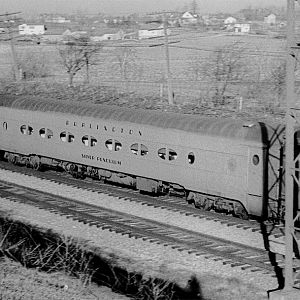 CB&Q #6000 , Naperville, IL, April 20, 1963, photo by Chuck Zeiler