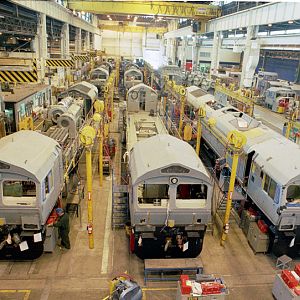Class 66 production at GM-EMD