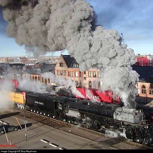 Departing Cheyenne WY 12 Jan 04 going to Super Bowl