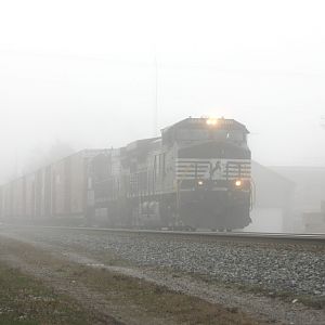 34N in fog