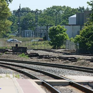 Amtrak controlled siding and main, Niles depot