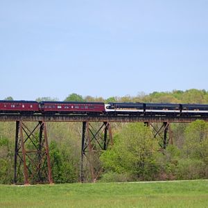 NS 955 crossing Pope Lick Trestle