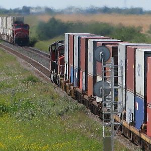 CN Moffat siding meet 1