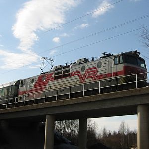 "Siberian Wolf" #3044 pulling into Kajaani station