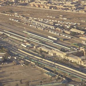 Iraqi Train Yard from Helicopter View