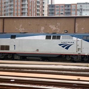 Amtrak Engine in Chicago