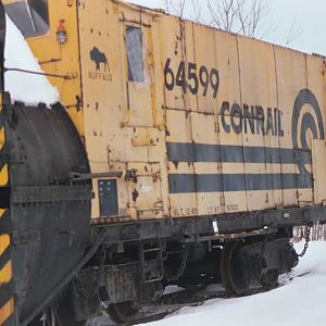 Conrail rotary snow plow