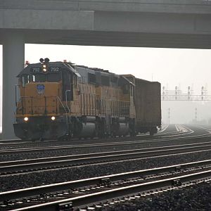 TWO LOCOS AND ONE FREIGHT CAR